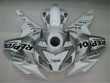 2004-2005 White Silver Black Honda CBR1000RR Fairings