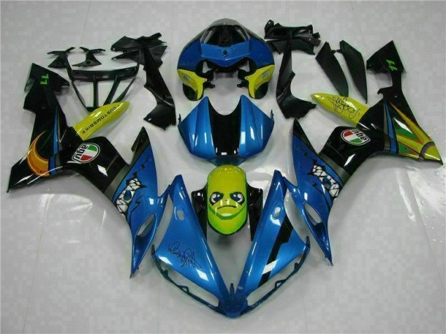 2004-2006 Blue Yamaha YZF R1 Full Fairing Kit 2004-2006 Blue Yamaha YZF R1 Full Fairing Kit