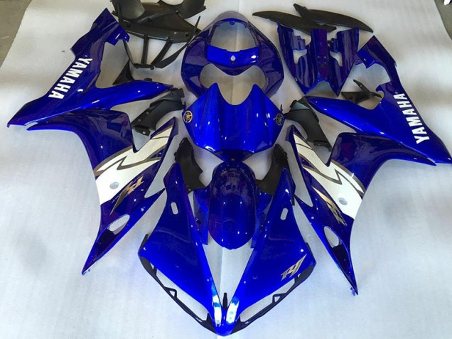 2004-2006 Glossy Blue White Yamaha YZF R1 Fairings 2004-2006 Glossy Blue White Yamaha YZF R1 Fairings