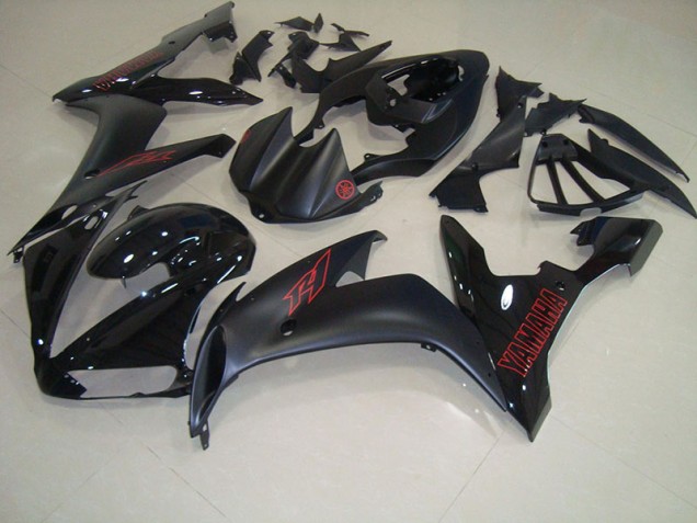 2004-2006 Matte Black Red Yamaha YZF R1 Fairings 2004-2006 Matte Black Red Yamaha YZF R1 Fairings