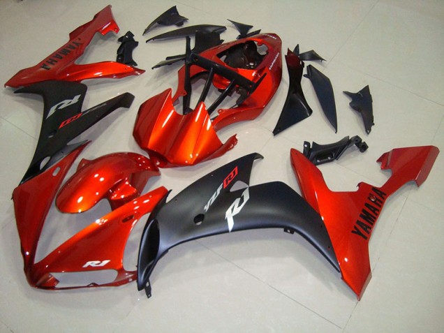 2004-2006 Red Matte Black Yamaha YZF R1 Fairings 2004-2006 Red Matte Black Yamaha YZF R1 Fairings