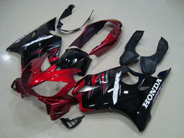 2004-2007 Candy Red Black Honda CBR600 F4i Fairings 2004-2007 Candy Red Black Honda CBR600 F4i Fairings