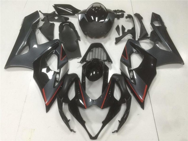 2005-2006 Black Grey Suzuki GSXR 1000 Fairings 2005-2006 Black Grey Suzuki GSXR 1000 Fairings