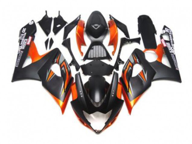 2005-2006 Black Orange Suzuki GSXR 1000 Fairings 2005-2006 Black Orange Suzuki GSXR 1000 Fairings