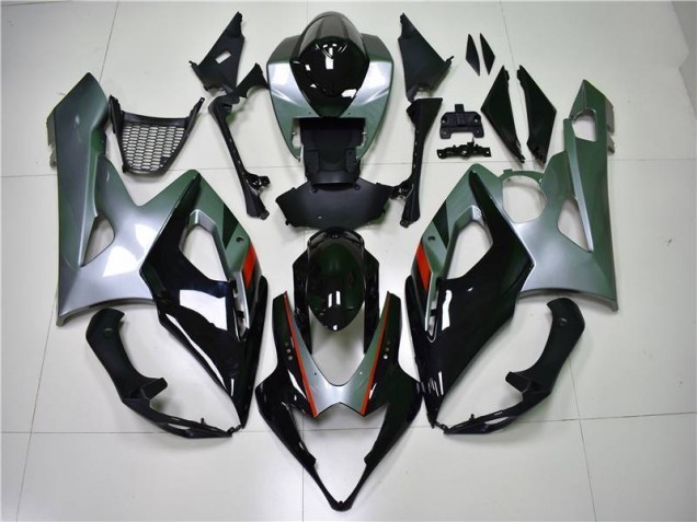 2005-2006 Black Silver Suzuki GSXR 1000 Fairings 2005-2006 Black Silver Suzuki GSXR 1000 Fairings