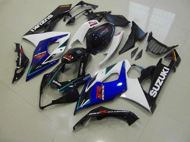 2005-2006 Blue White Suzuki GSXR 1000 Fairings 2005-2006 Blue White Suzuki GSXR 1000 Fairings