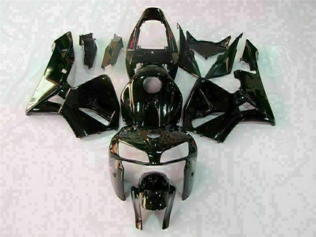 2005-2006 Glossy Black Honda CBR600RR Plastics Fairings 2005-2006 Glossy Black Honda CBR600RR Plastics Fairings