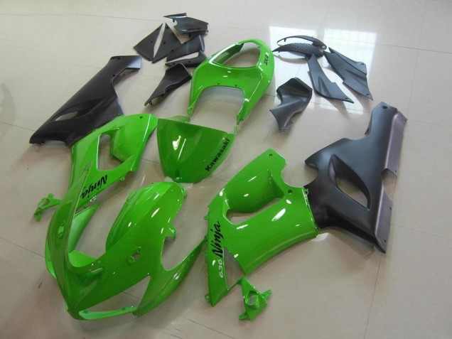 2005-2006 Green Kawasaki Ninja ZX6R Fairings 2005-2006 Green Kawasaki Ninja ZX6R Fairings