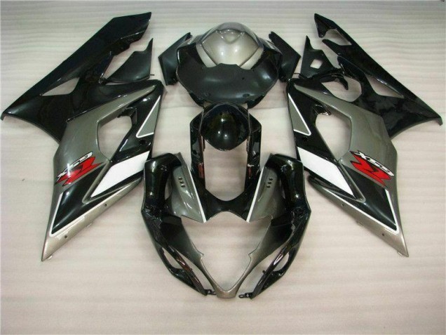 2005-2006 Grey Black Suzuki GSXR 1000 Abs Fairing Kit 2005-2006 Grey Black Suzuki GSXR 1000 Abs Fairing Kit