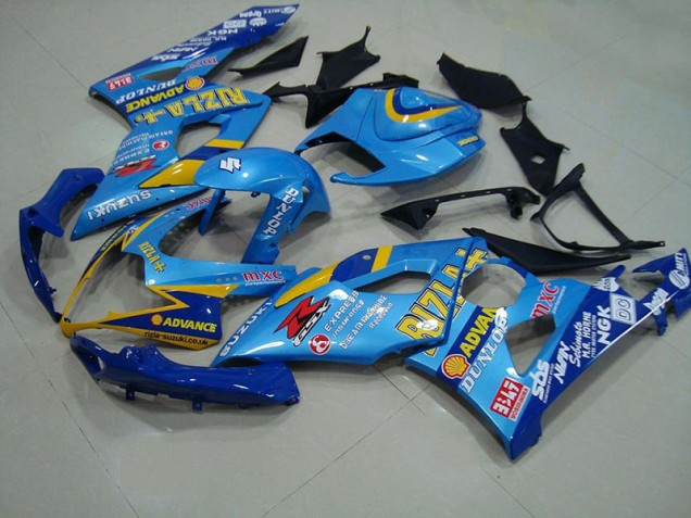 2005-2006 Light Blue Rizzla Suzuki GSXR 1000 Fairings