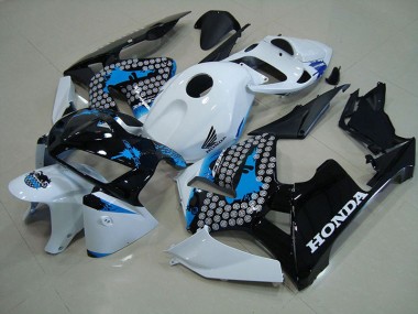 2005-2006 Matte Black with Red Sticker Honda CBR600RR Fairings