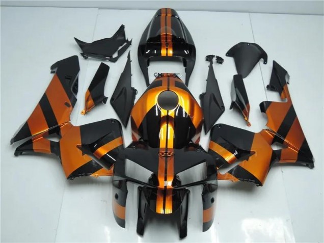 2005-2006 Orange Black Honda CBR600RR Plastics Fairings 2005-2006 Orange Black Honda CBR600RR Plastics Fairings