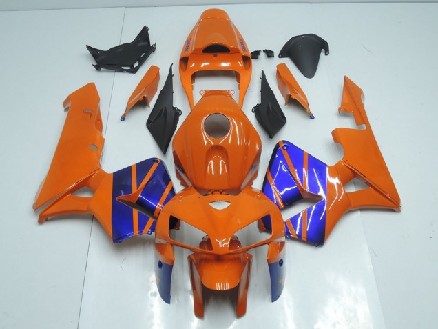 2005-2006 Orange Blue Honda CBR600RR Fairings 2005-2006 Orange Blue Honda CBR600RR Fairings