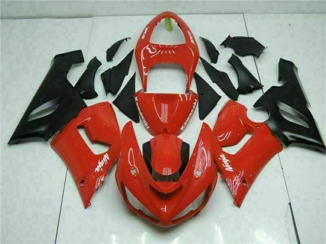 2005-2006 Red Kawasaki Ninja ZX6R Fairings 2005-2006 Red Kawasaki Ninja ZX6R Fairings