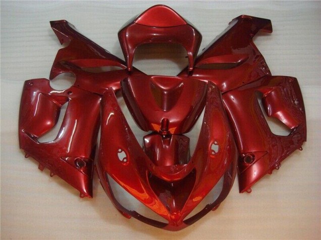 2005-2006 Red Kawasaki Ninja ZX6R Injection Fairing Kit 2005-2006 Red Kawasaki Ninja ZX6R Injection Fairing Kit