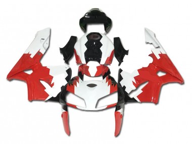 2005-2006 Red White Black Honda CBR600RR Plastics Fairings
