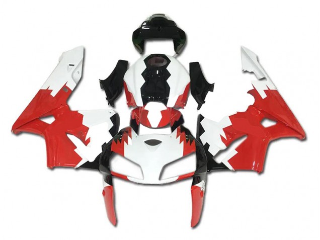 2005-2006 Red White Black Honda CBR600RR Plastics Fairings 2005-2006 Red White Black Honda CBR600RR Plastics Fairings