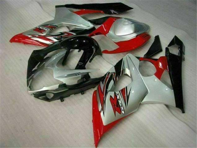 2005-2006 Red White Suzuki GSXR 1000 Abs Fairing Kit 2005-2006 Red White Suzuki GSXR 1000 Abs Fairing Kit