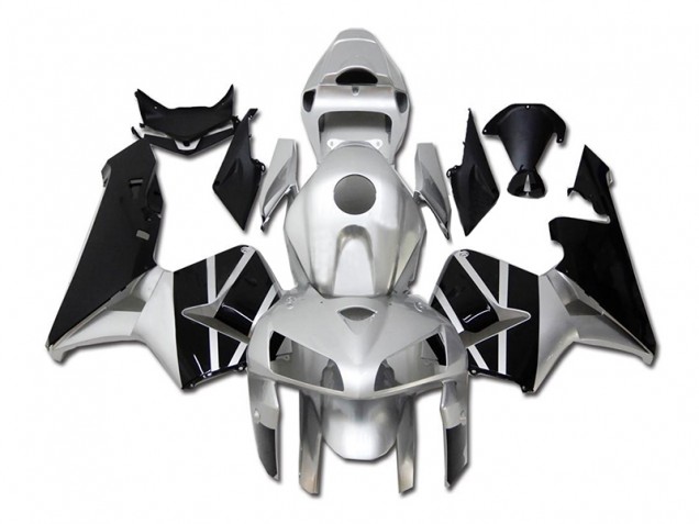2005-2006 Silver Black Honda CBR600RR Plastics Fairings 2005-2006 Silver Black Honda CBR600RR Plastics Fairings