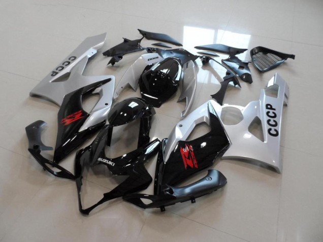 2005-2006 Silver Black Suzuki GSXR 1000 Fairings 2005-2006 Silver Black Suzuki GSXR 1000 Fairings