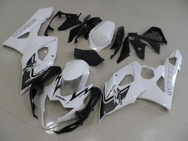 2005-2006 White and Black Suzuki GSXR 1000 Fairings 2005-2006 White and Black Suzuki GSXR 1000 Fairings