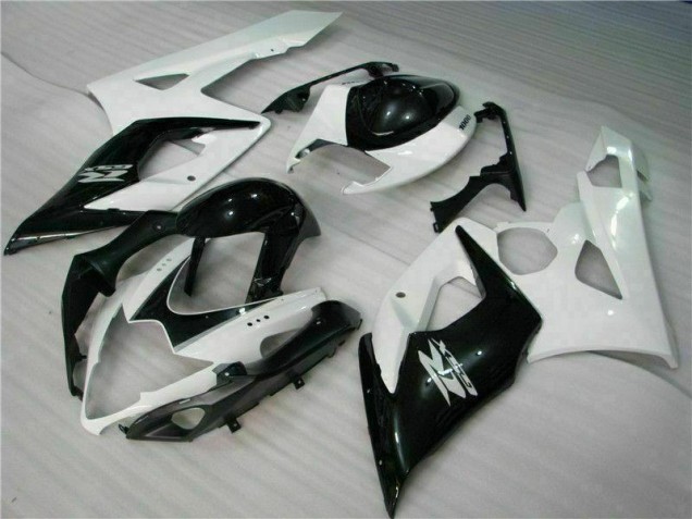 2005-2006 White Black Suzuki GSXR 1000 Abs Fairing Kit 2005-2006 White Black Suzuki GSXR 1000 Abs Fairing Kit