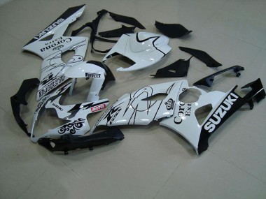 2005-2006 White Corona Suzuki GSXR 1000 Fairings