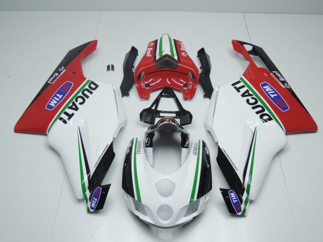 2005-2006 White Red Enel Ducati 749 999 Fairings 2005-2006 White Red Enel Ducati 749 999 Fairings