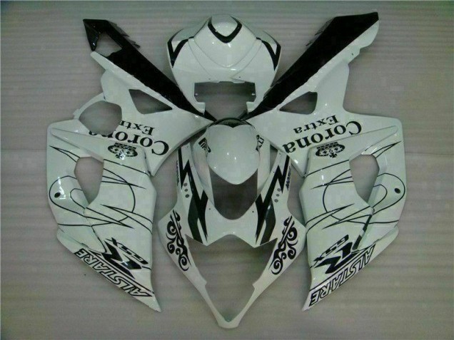 2005-2006 White Suzuki GSXR 1000 Full Fairing Kit 2005-2006 White Suzuki GSXR 1000 Full Fairing Kit