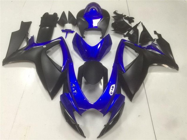 2006-2007 Black Blue Suzuki GSXR 600/750 Plastics Fairing Kits 2006-2007 Black Blue Suzuki GSXR 600/750 Plastics Fairing Kits