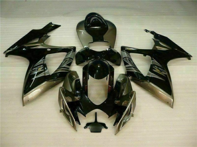 2006-2007 Black Grey Suzuki GSXR 600/750 Fairings 2006-2007 Black Grey Suzuki GSXR 600/750 Fairings