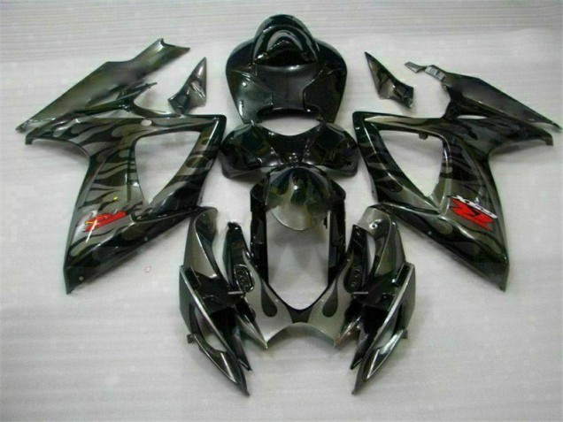2006-2007 Black Suzuki GSXR 600/750 Full Fairing Kits 2006-2007 Black Suzuki GSXR 600/750 Full Fairing Kits