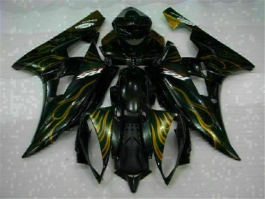 2006-2007 Black Yamaha YZF R6 Fairing Kit & Bodywork