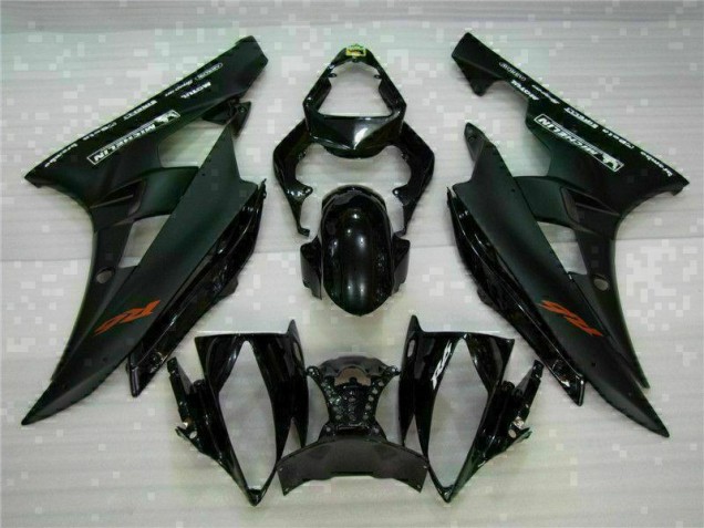 2006-2007 Black Yamaha YZF R6 Full Fairing Kit 2006-2007 Black Yamaha YZF R6 Full Fairing Kit