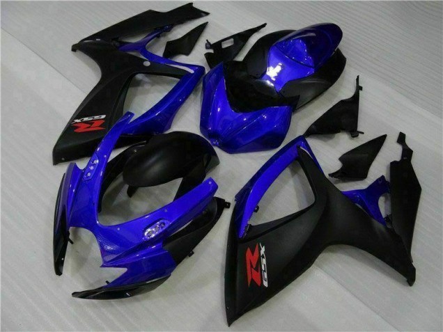 2006-2007 Blue Black Suzuki GSXR 600/750 Abs Fairing Kits 2006-2007 Blue Black Suzuki GSXR 600/750 Abs Fairing Kits