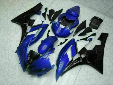 2006-2007 Blue Black Yamaha YZF R6 Fairings & Plastics