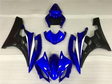 2006-2007 Blue Black Yamaha YZF R6 Full Fairing Kits