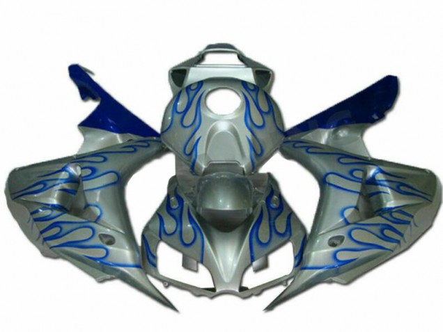 2006-2007 Blue Flame Silver Honda CBR1000RR Fairings 2006-2007 Blue Flame Silver Honda CBR1000RR Fairings