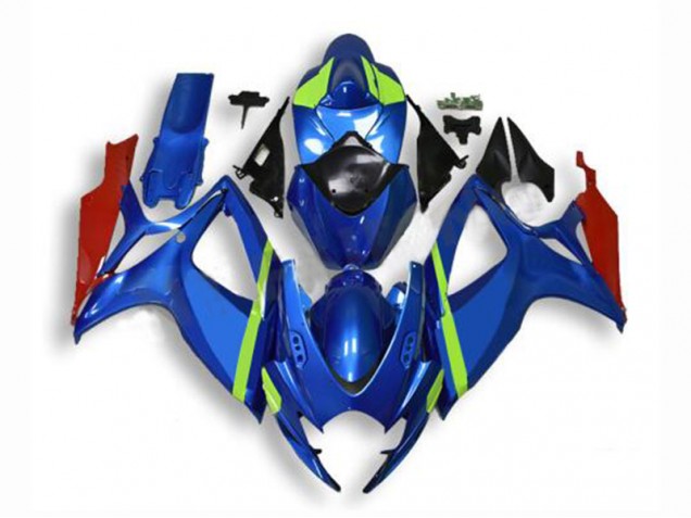 2006-2007 Blue Suzuki GSXR 600/750 Plastics Fairing Kits 2006-2007 Blue Suzuki GSXR 600/750 Plastics Fairing Kits
