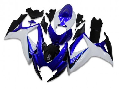 2006-2007 Blue White Suzuki GSXR 600/750 Fairing Kit