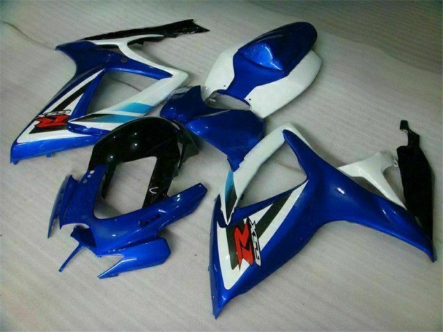 2006-2007 Blue White Suzuki GSXR 600/750 Fairings 2006-2007 Blue White Suzuki GSXR 600/750 Fairings