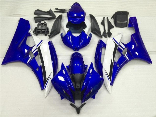 2006-2007 Blue White Yamaha YZF R6 Fairing Kit & Bodywork 2006-2007 Blue White Yamaha YZF R6 Fairing Kit & Bodywork