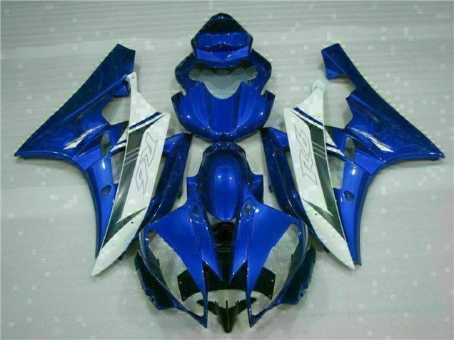 2006-2007 Blue White Yamaha YZF R6 Fairings & Bodywork