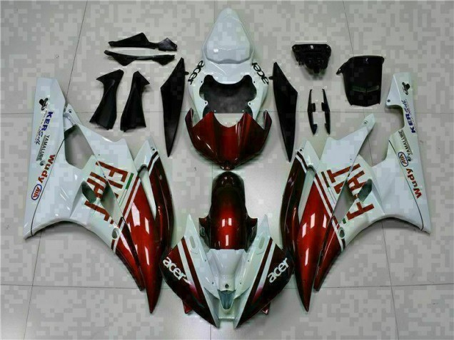 2006-2007 Brown White Yamaha YZF R6 Fairings 2006-2007 Brown White Yamaha YZF R6 Fairings
