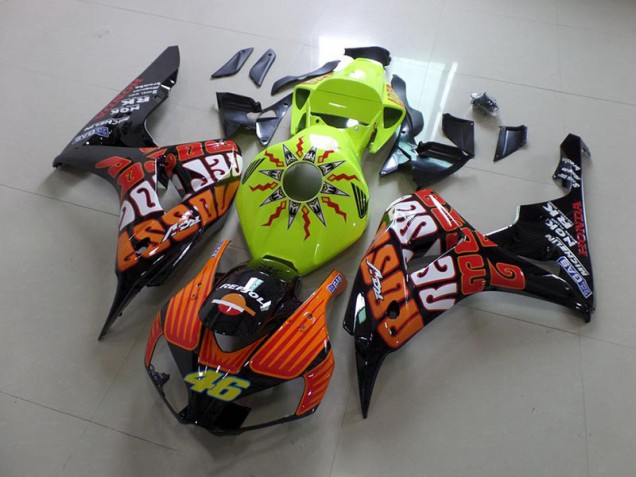 2006-2007 Fluro Rossi Honda CBR1000RR Fairings 2006-2007 Fluro Rossi Honda CBR1000RR Fairings
