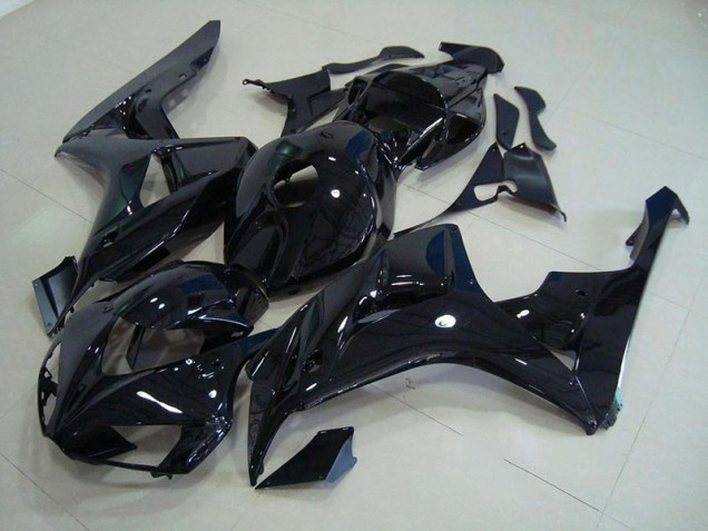 2006-2007 Glossy Black Honda CBR1000RR Abs Fairings 2006-2007 Glossy Black Honda CBR1000RR Abs Fairings