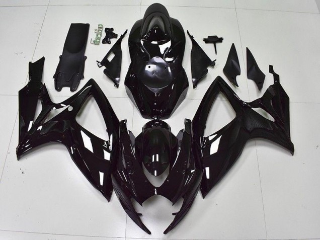 2006-2007 Glossy Black Suzuki GSXR 600/750 Fairings 2006-2007 Glossy Black Suzuki GSXR 600/750 Fairings