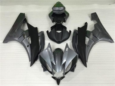 2006-2007 Grey Black Yamaha YZF R6 Fairing Kit & Bodywork