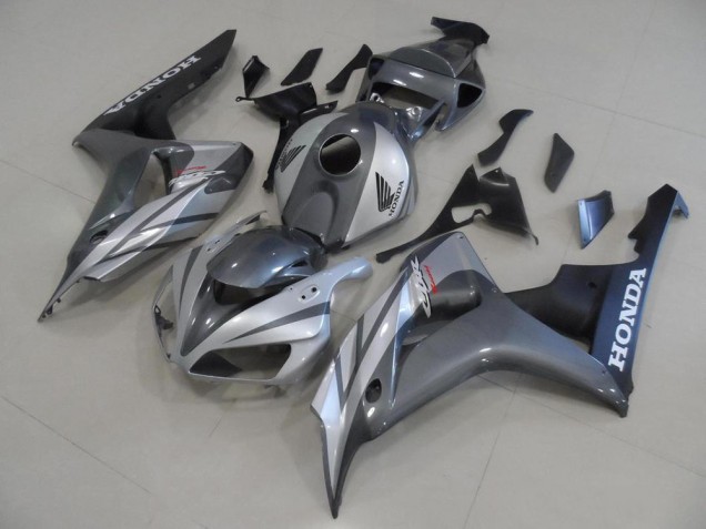 2006-2007 Grey Silver and Matte Black Honda CBR1000RR Fairings 2006-2007 Grey Silver and Matte Black Honda CBR1000RR Fairings