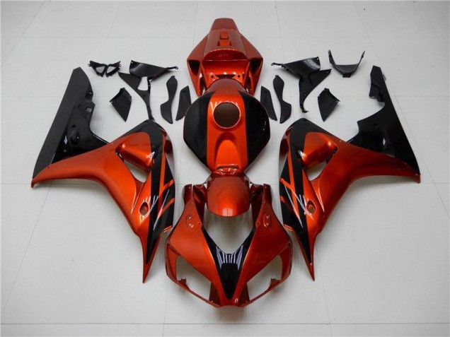 2006-2007 Orange Black Honda CBR1000RR Fairings 2006-2007 Orange Black Honda CBR1000RR Fairings
